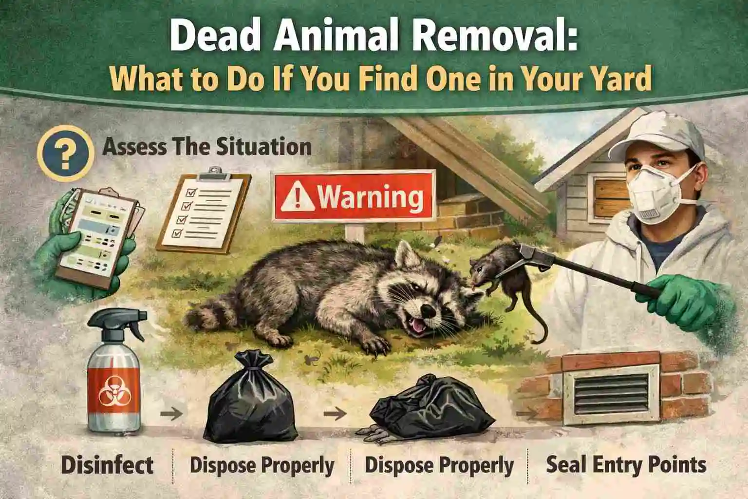 Dead Animal Removal: What to Do If You Find One in Your Yard